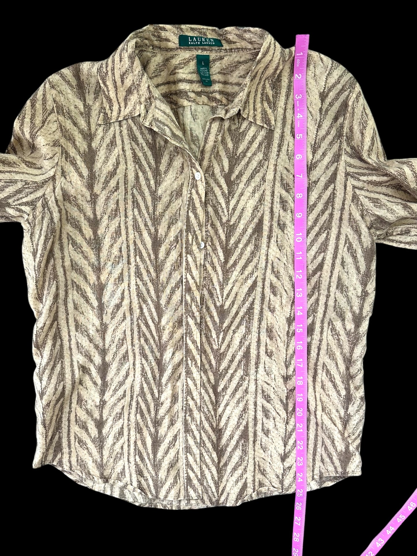 Lauren Ralph Lauren Animal Print Long Sleeve