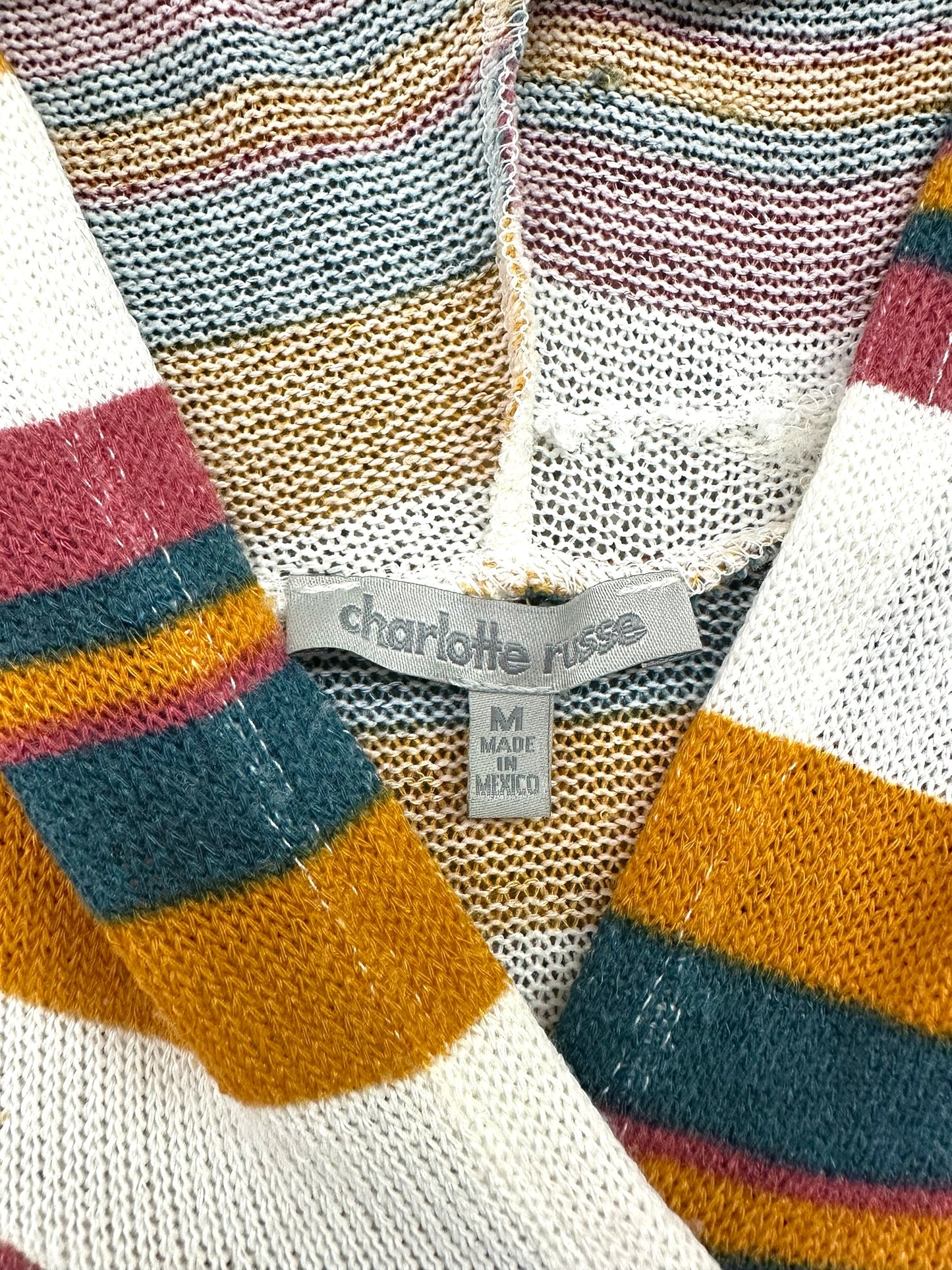 Multicolored Stripe Hoodie