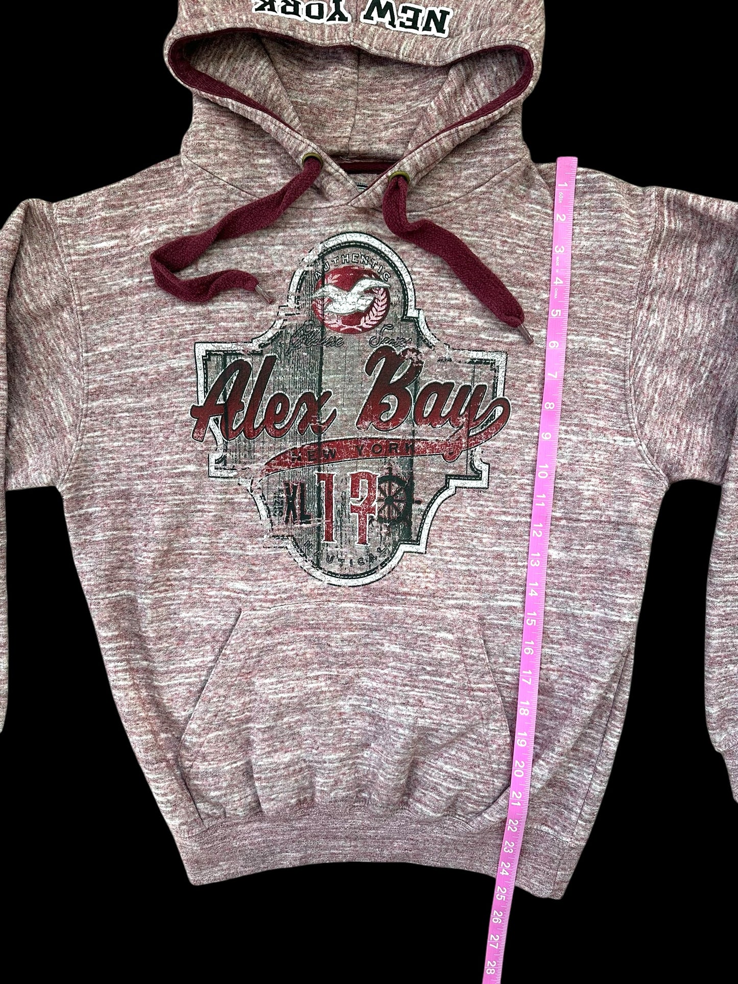Alex Bay Red Heather Hoodie