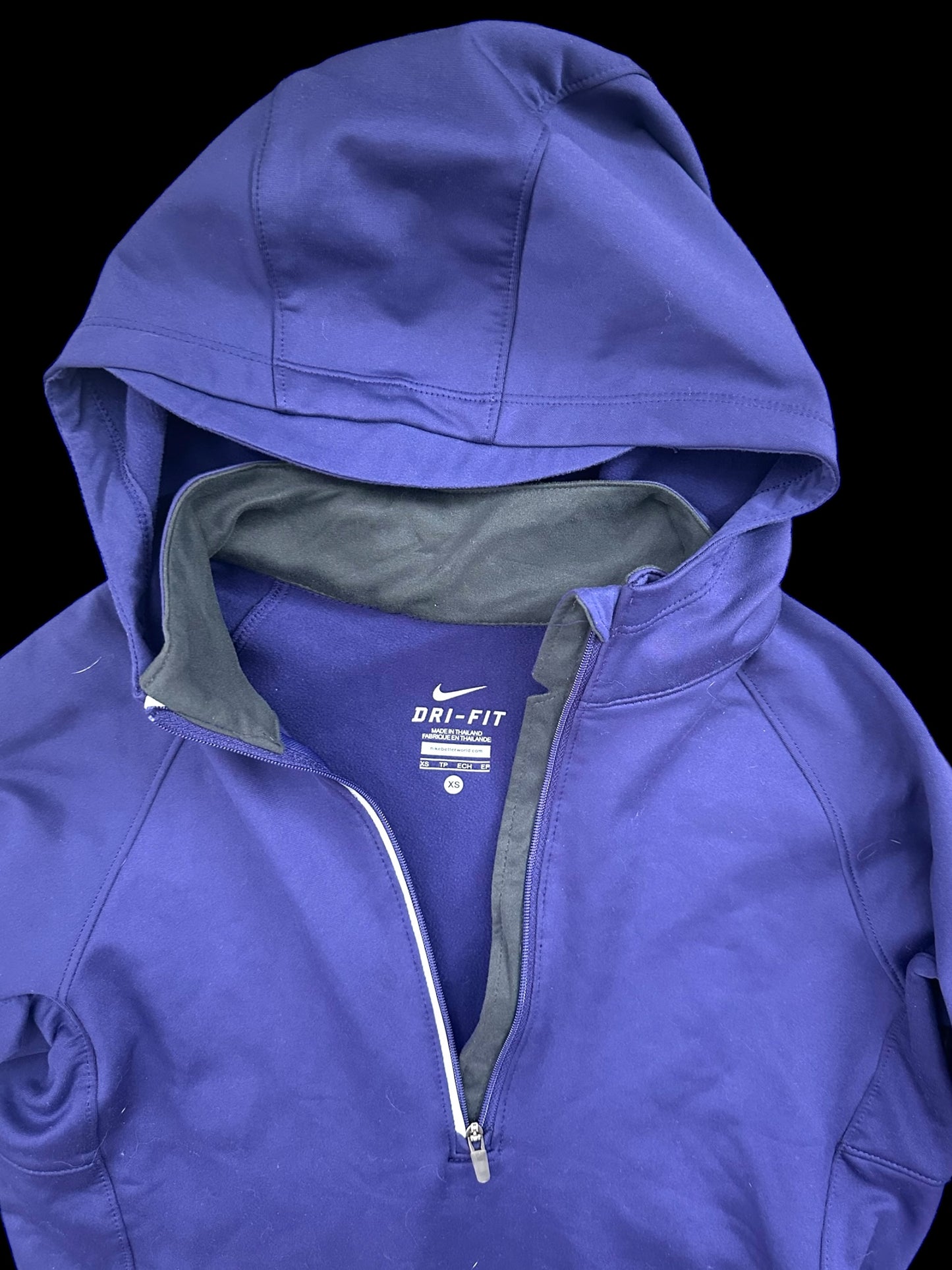 NIKE Element Purple Thermal Dri-Fit Running Hoodie
