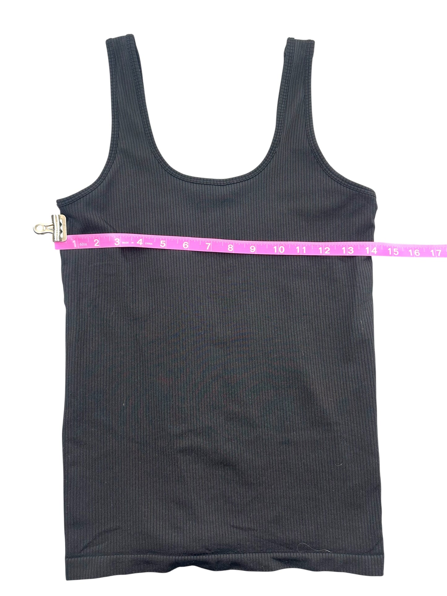 Black Ribbed Tank Top