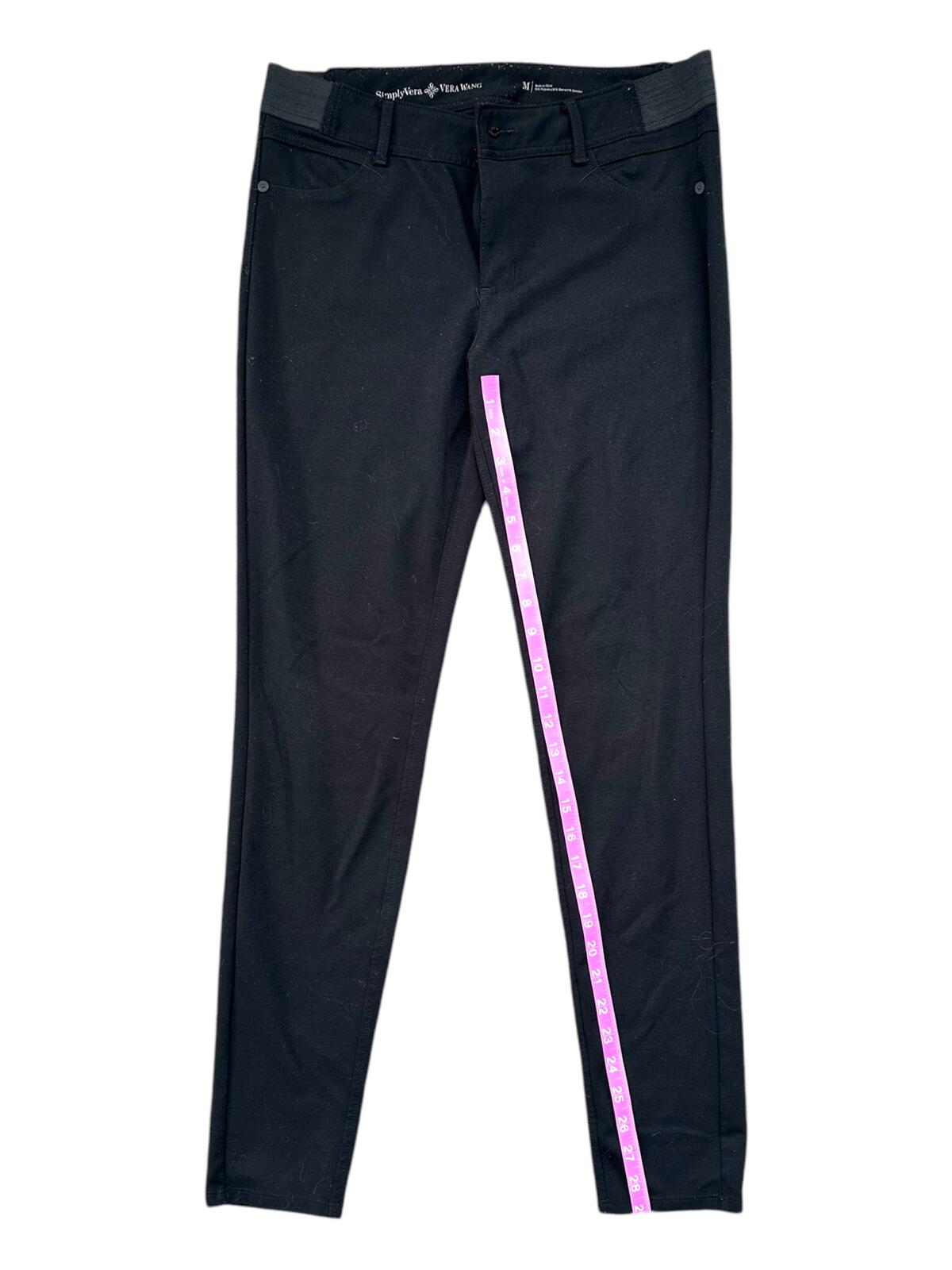 Simply Vera Vera Wang Black Stretch Pants