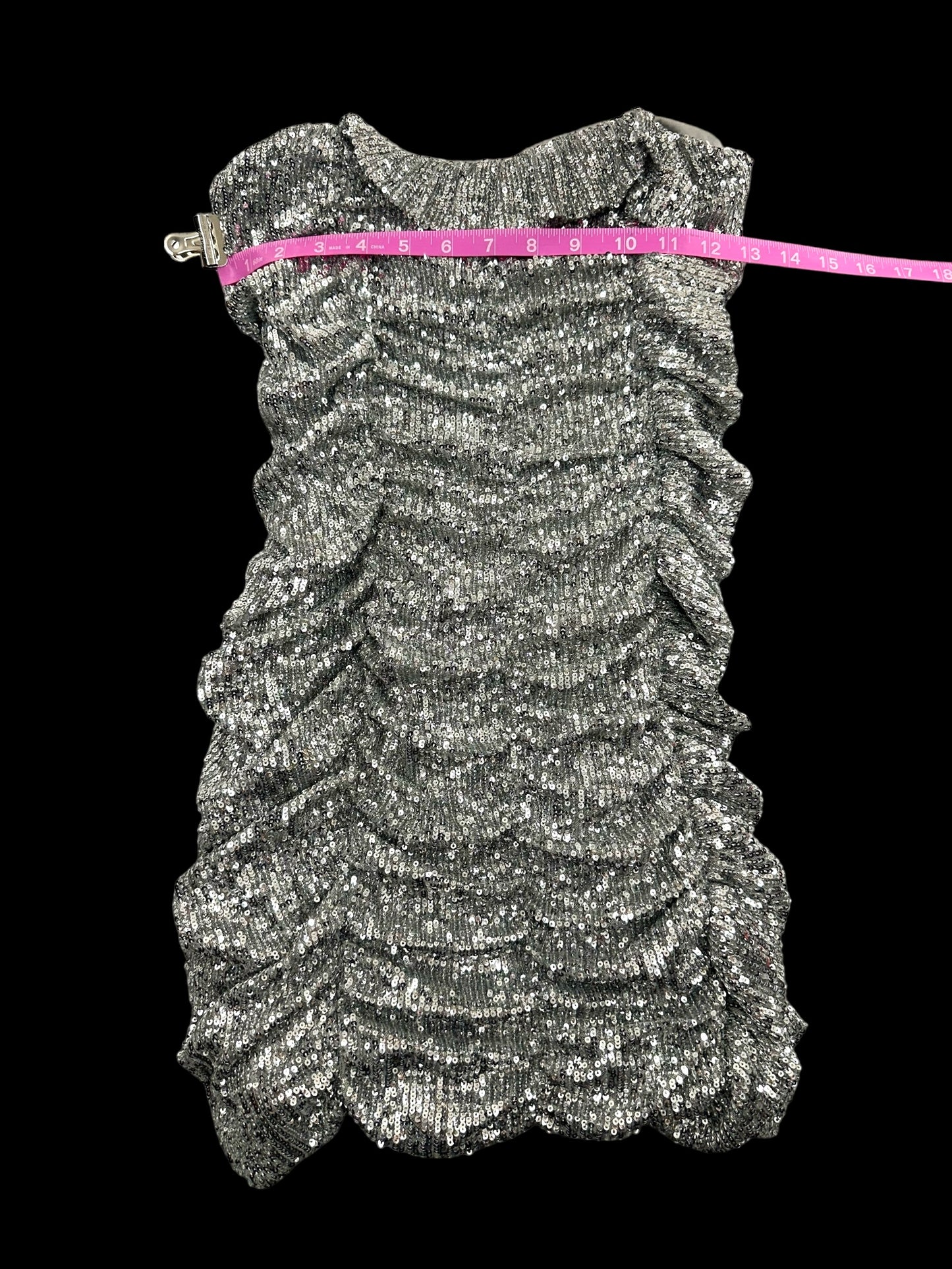 Limited Edition Zara Silver Sequined Mini Dress