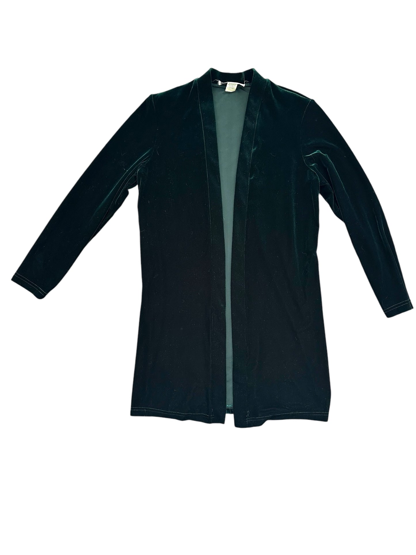 Vintage 2 Piece Ronni Nicole Green Velvet Dress & Jacket