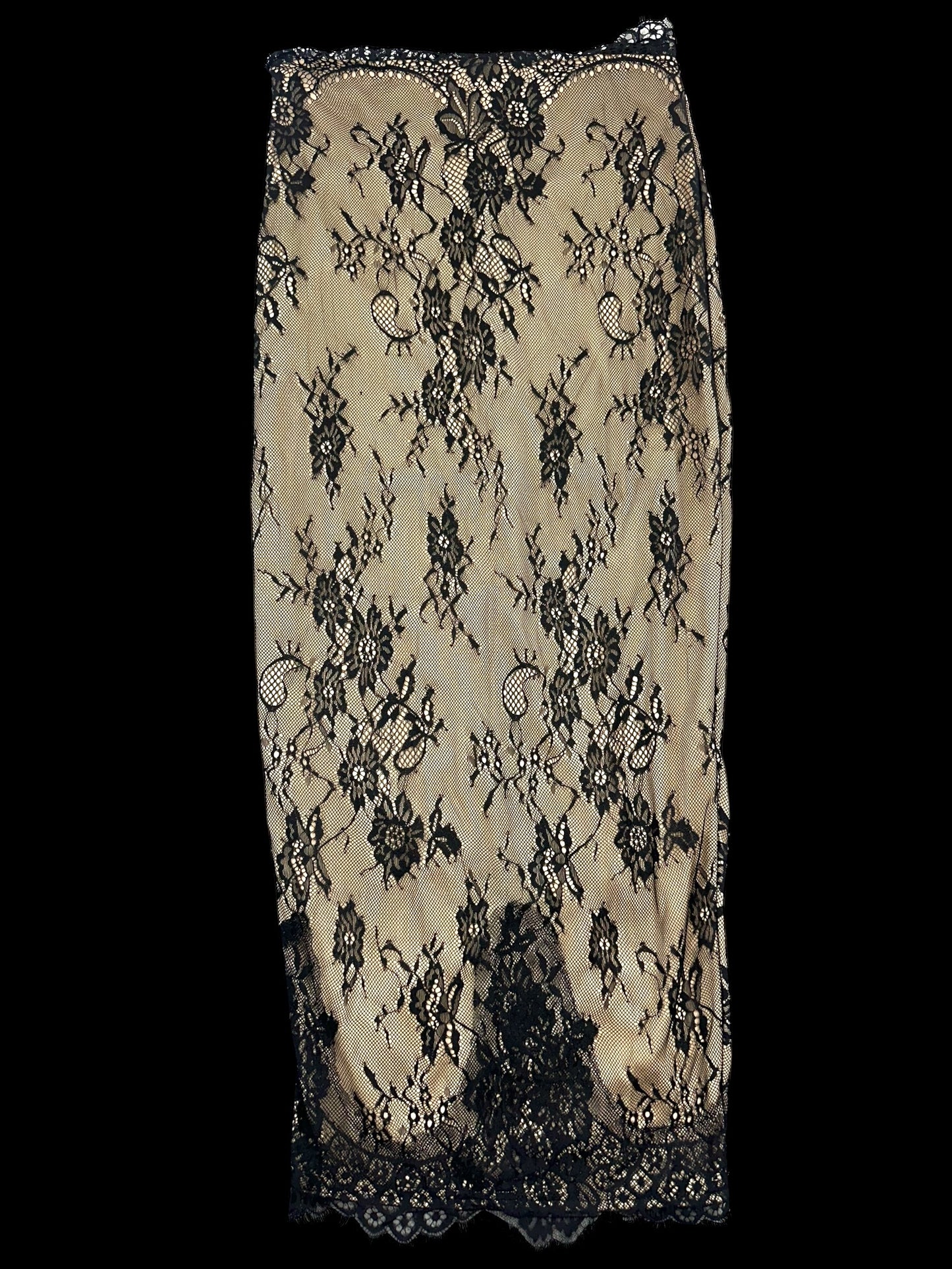Evening Chantilly Lace Maxi Skirt