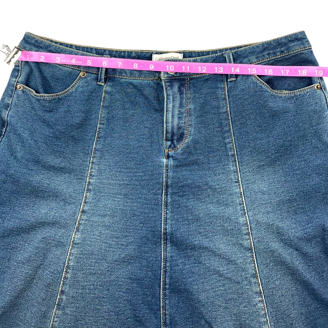 Coldwater Creek Denim Midi Skirt