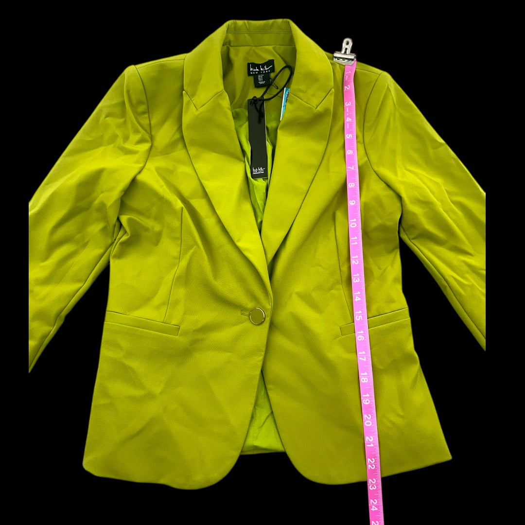 Nicole Miller Isla Stretch Crepe One Button Blazer