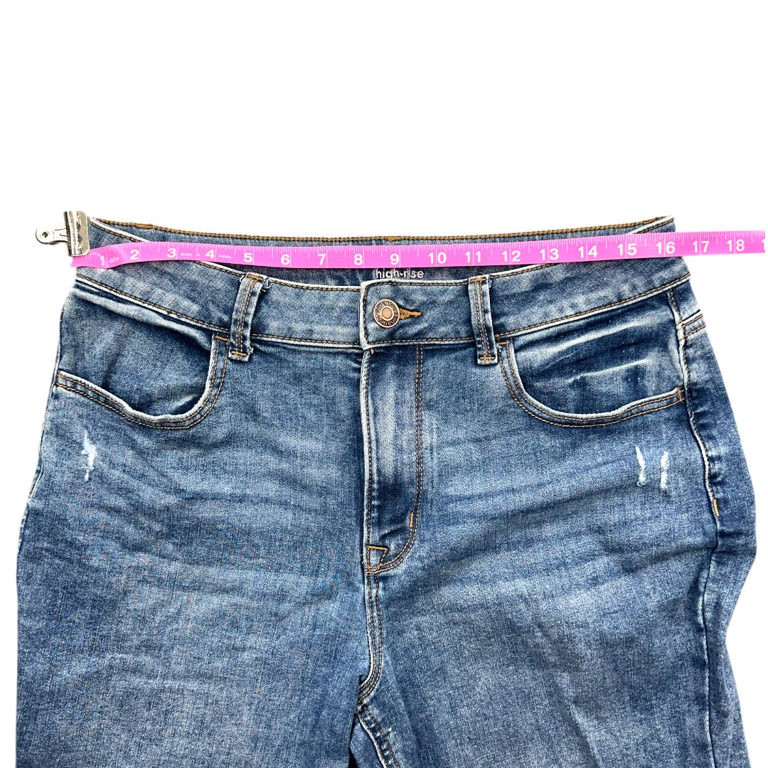 Maurices High Rise Distressed Boyfriend Jean