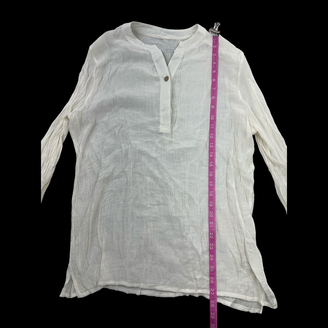 White Linen Blouse