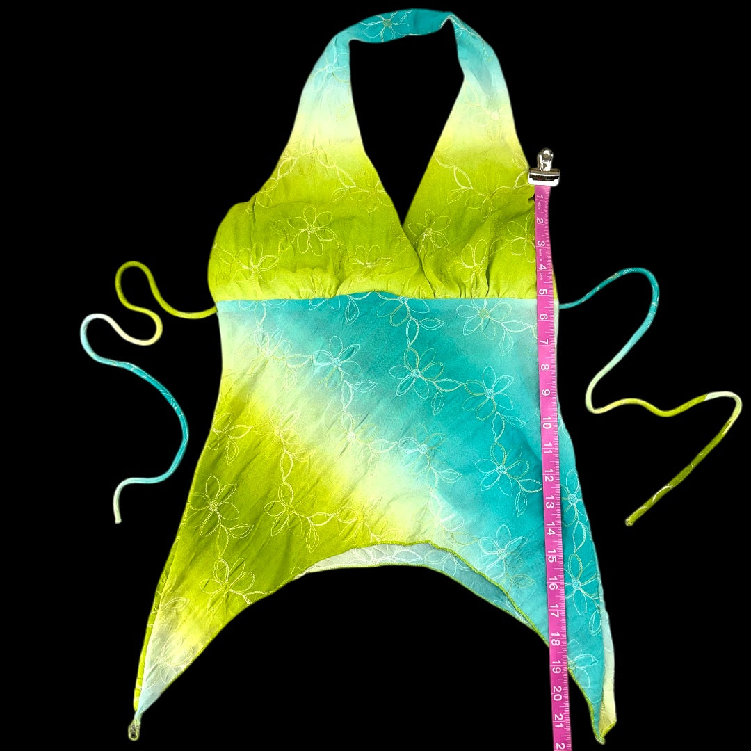 Vintage Y2K Tie-Dye Halter Top