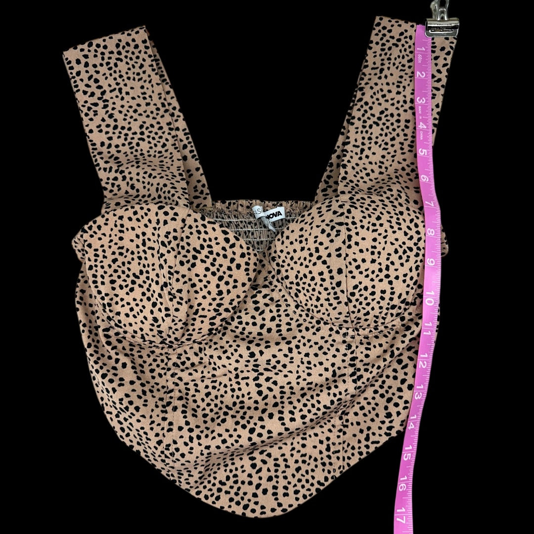 Fashion Nova Leopard Print Cropped Top