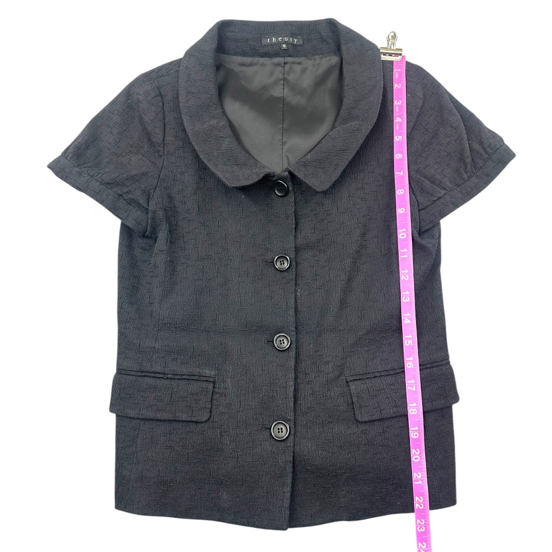 Theory Short Sleeve Black Blazer
