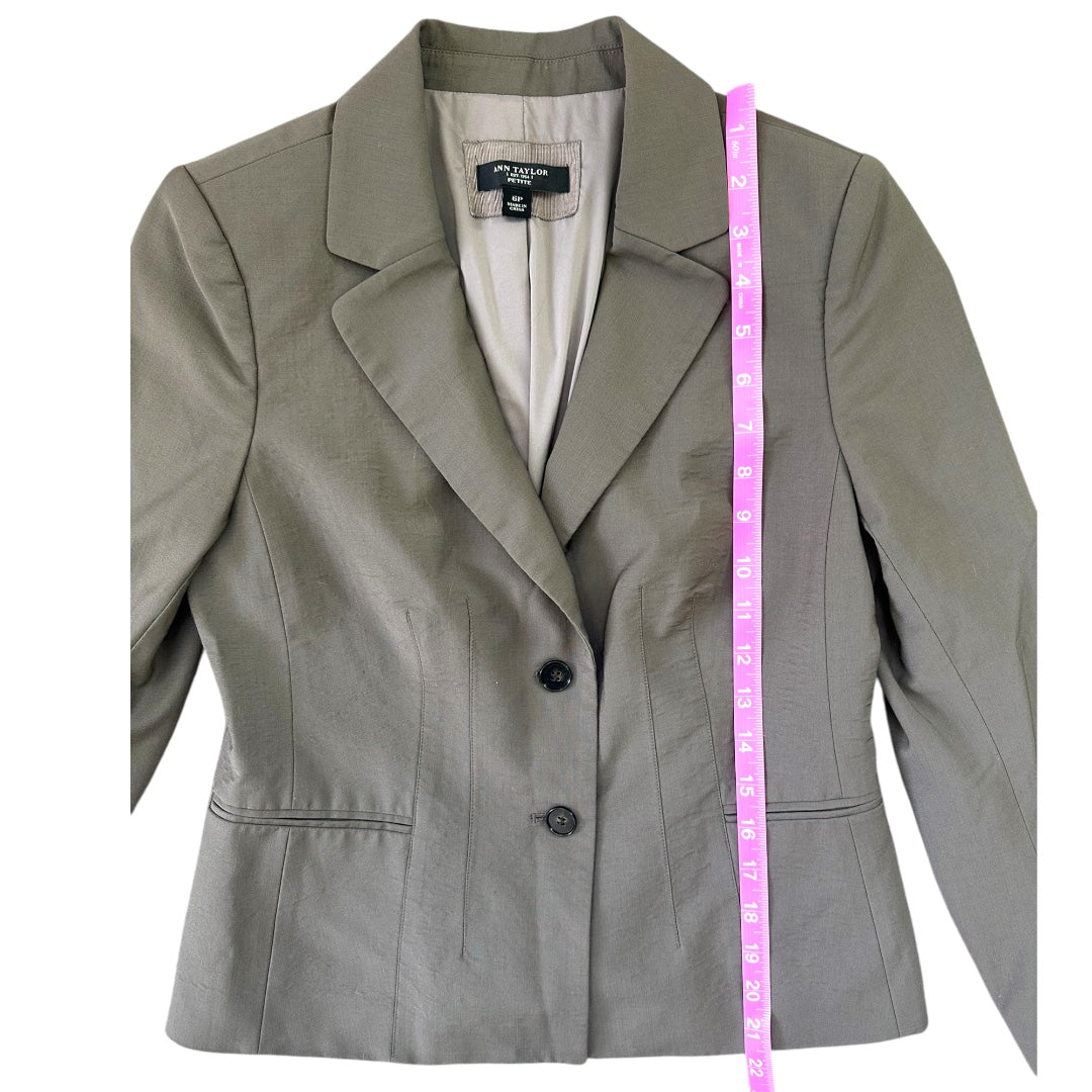 Ann Taylor Gray Blazer Jacket