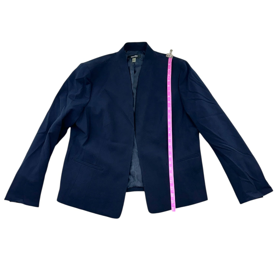 Nine West Open Front Navy Blazer