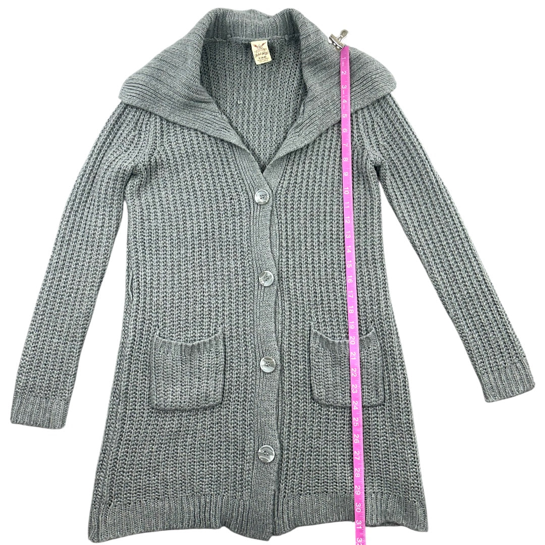 Faded Glory Long Knit Button Up Cardigan