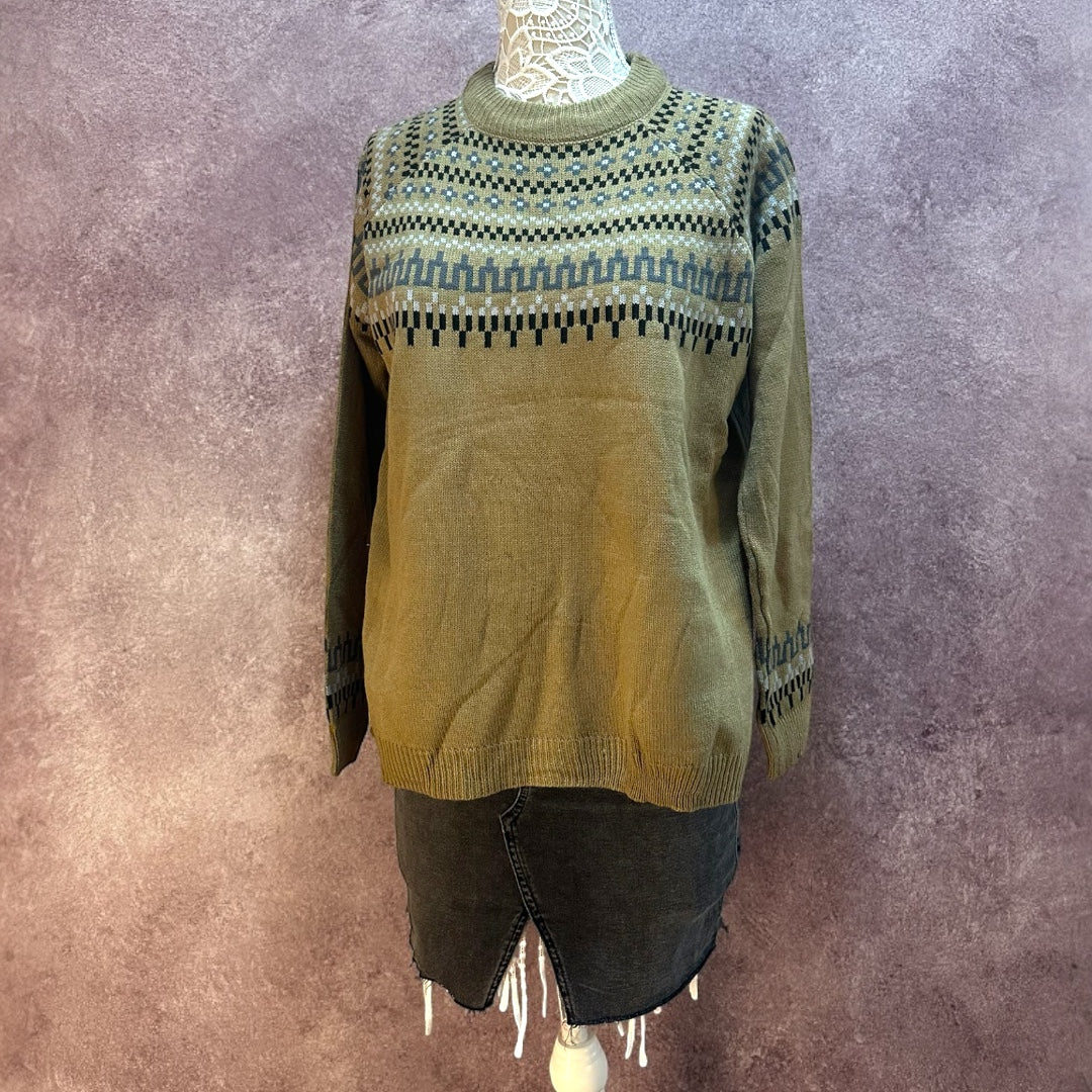 Tan Nordic Style Sweater