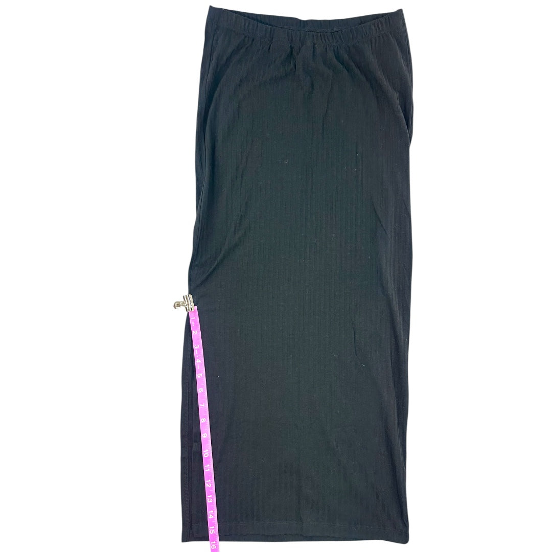 H&M Maternity Black Ribbed Maxi Skirt