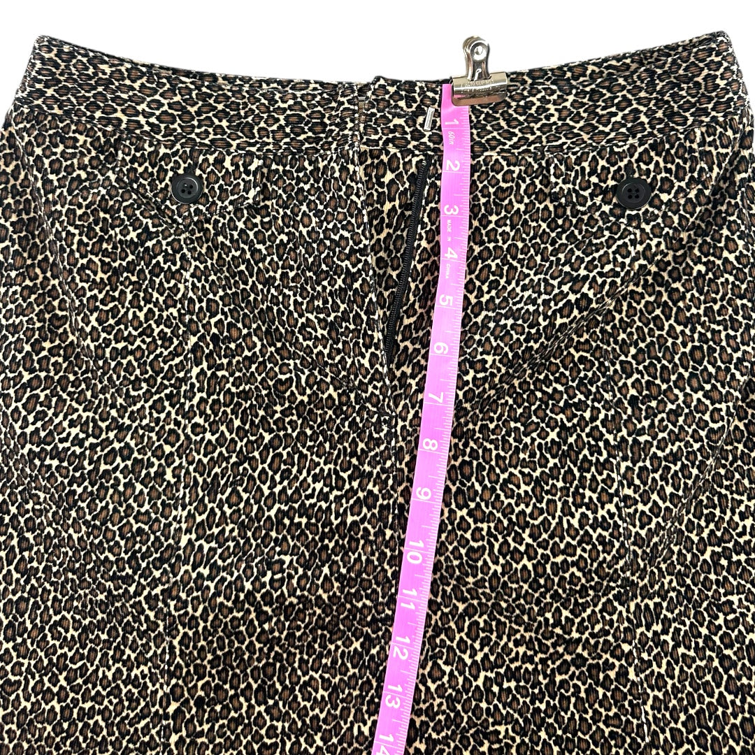 Talbots Leopard Print A Line Skirt