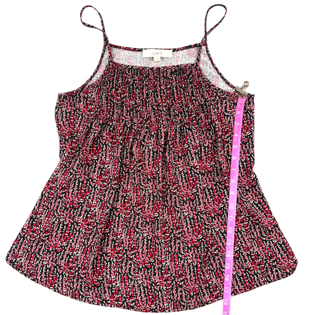 Ann Taylor LOFT Floral Mixed Media Cami Top