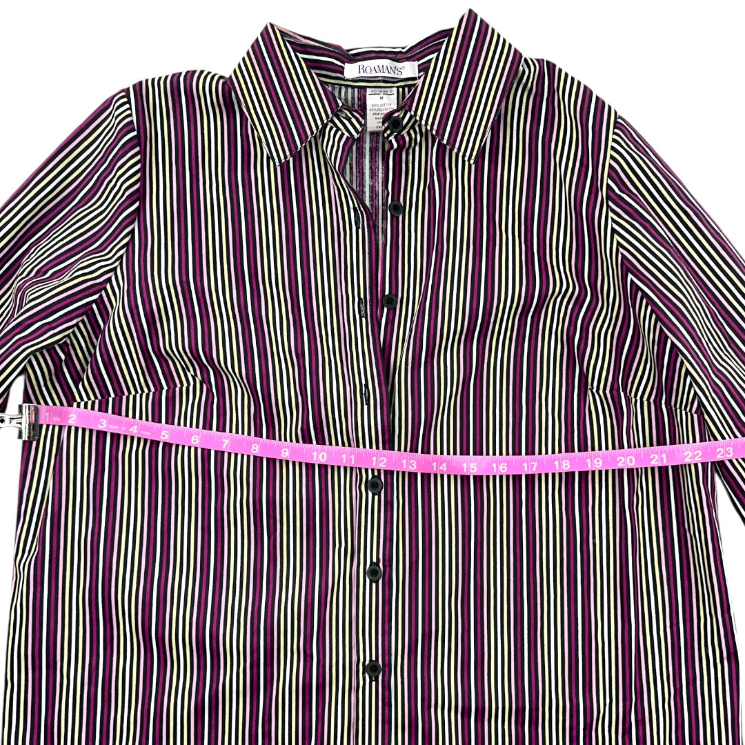 Vintage Roaman's Striped Button Up Shirt