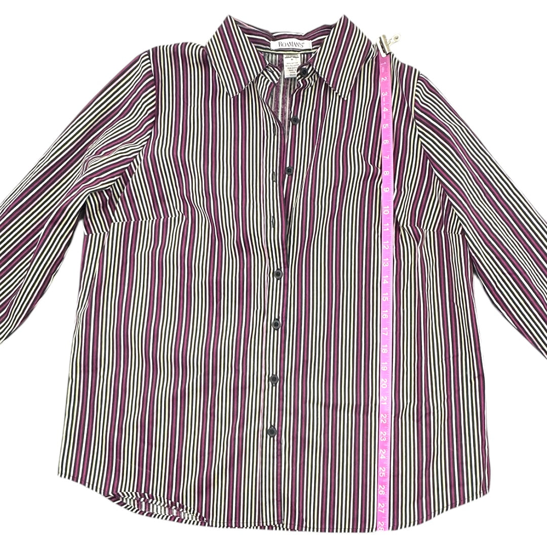 Vintage Roaman's Striped Button Up Shirt