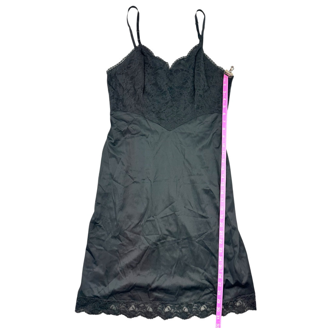 Vintage Black Lace Slip Dress