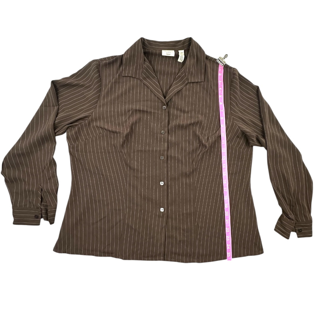 Covington Button Down Pinstripe Blouse