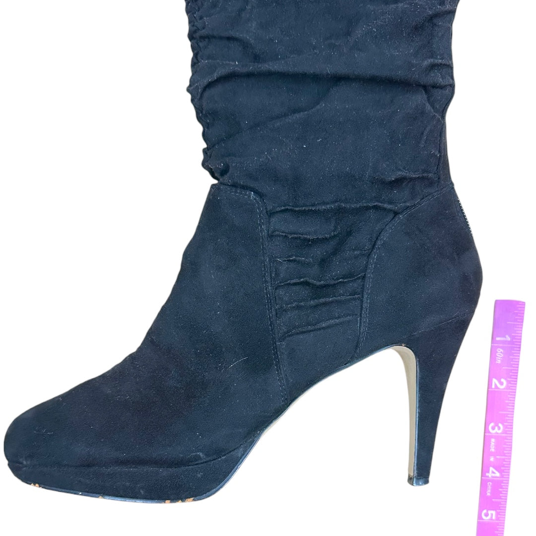 Adrienne Vittadini Suede Knee High Boots
