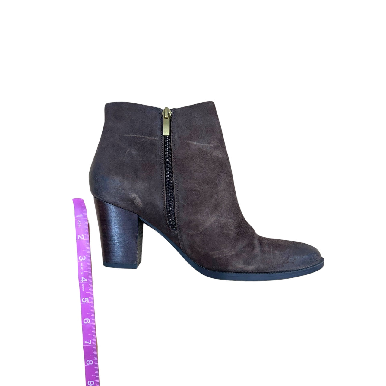 Franco Sarto Brown Suede Ankle Boot