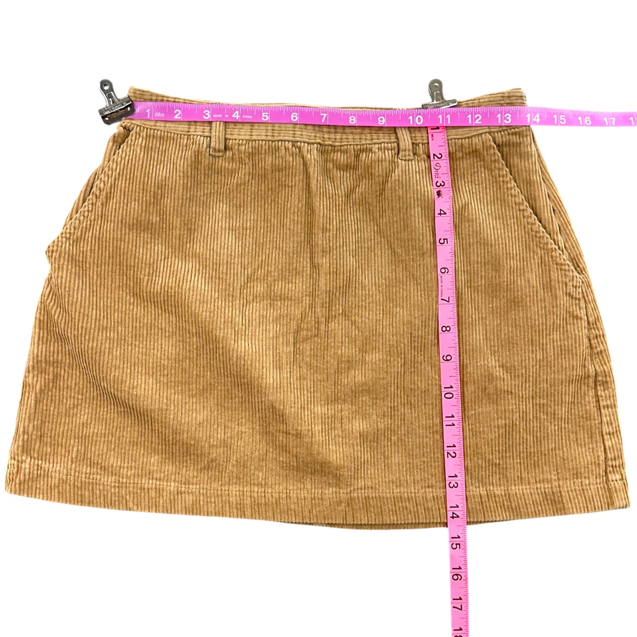 Forever 21 Tan Corduroy Mini Skirt