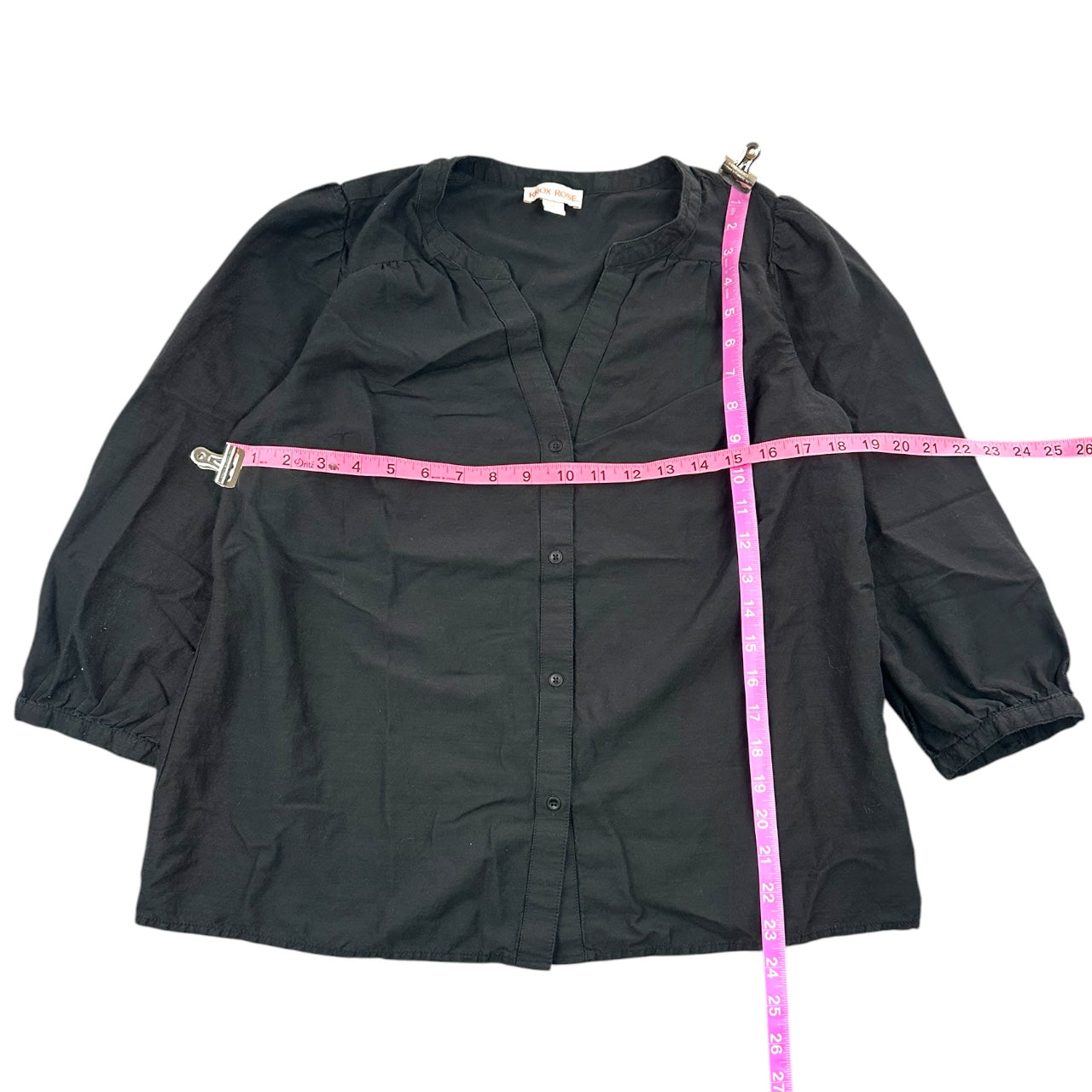 Knox Rose Boho Blouse 3/4 Puff Sleeve