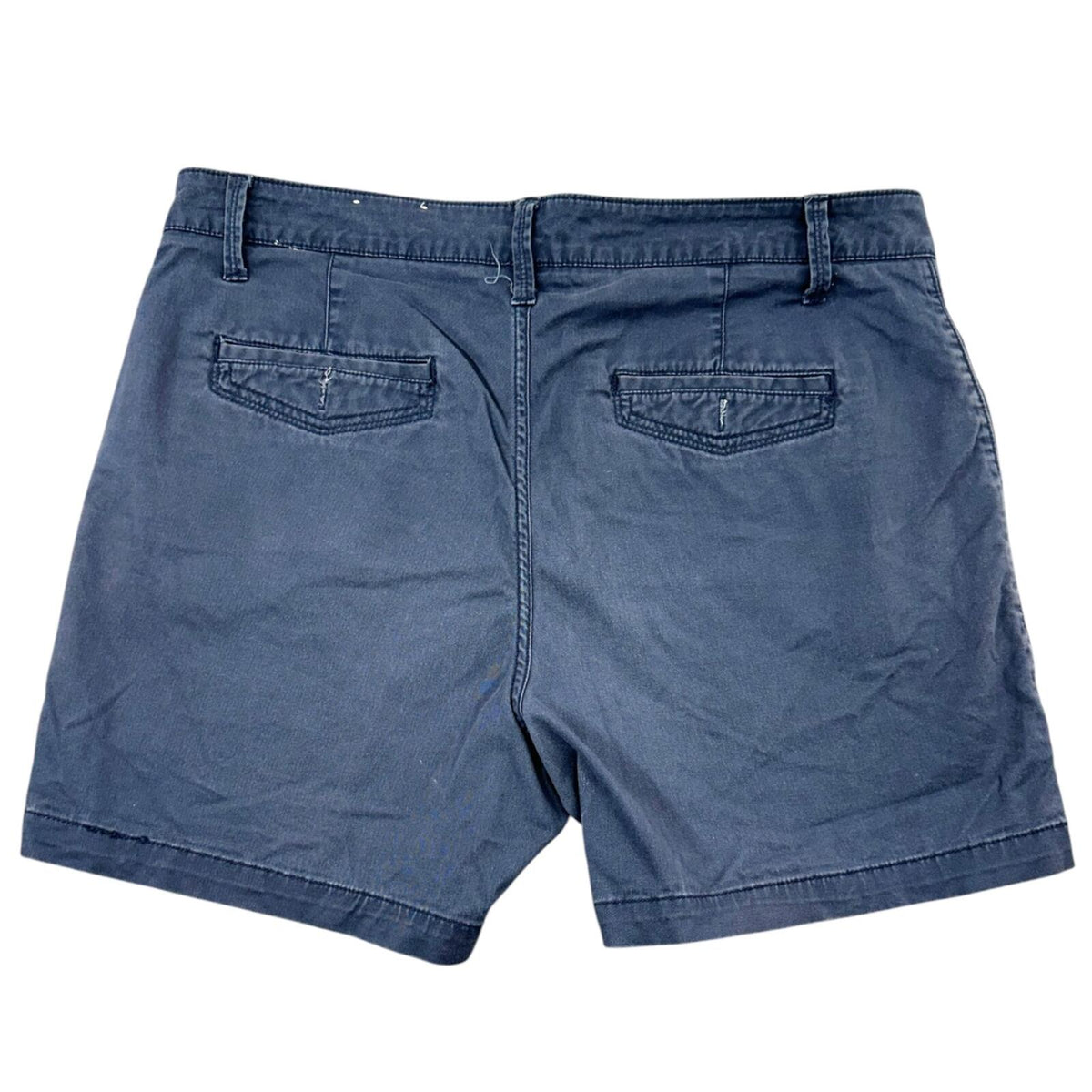 Sonoma Navy Blue Chino Shorts Classic Mid Rise Cotton Blend