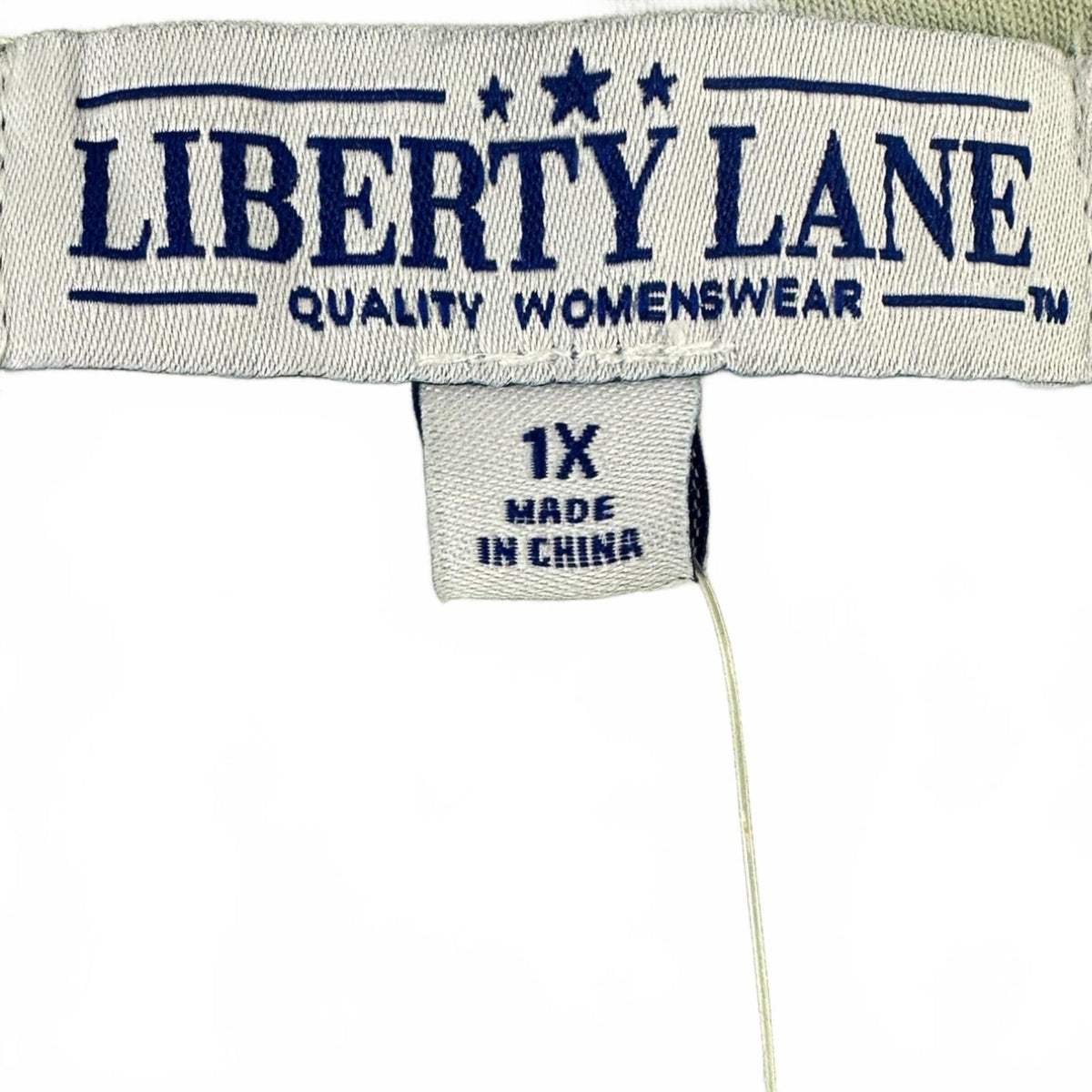 NWT Liberty Lane Sage Green Floral Embroidered T Shirt