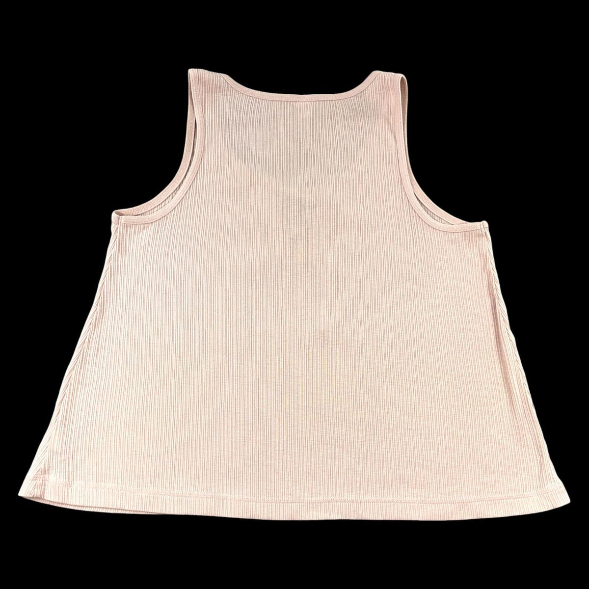 Old Navy Pink Ribbed Lace Up Tank Top Soft Girl Coquette Ballet Y2K