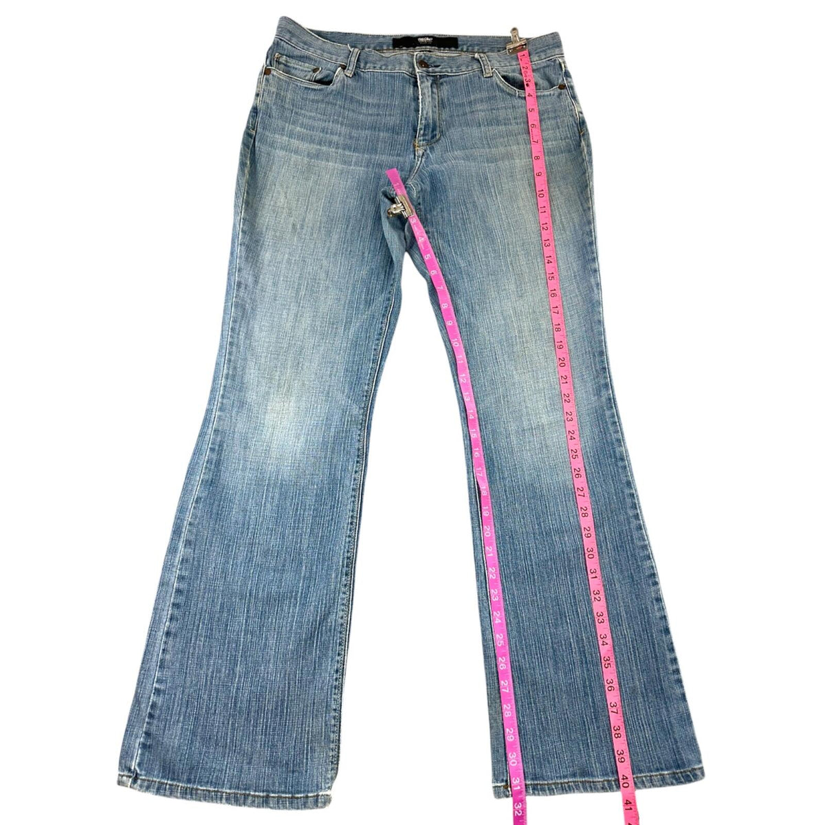 Mossimo Light Wash Y2K Bootcut Jeans with Signature M Embroidery