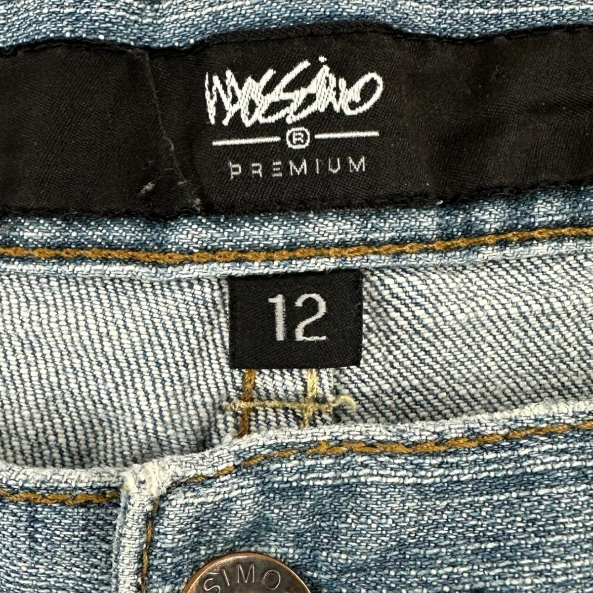 Mossimo Light Wash Y2K Bootcut Jeans with Signature M Embroidery