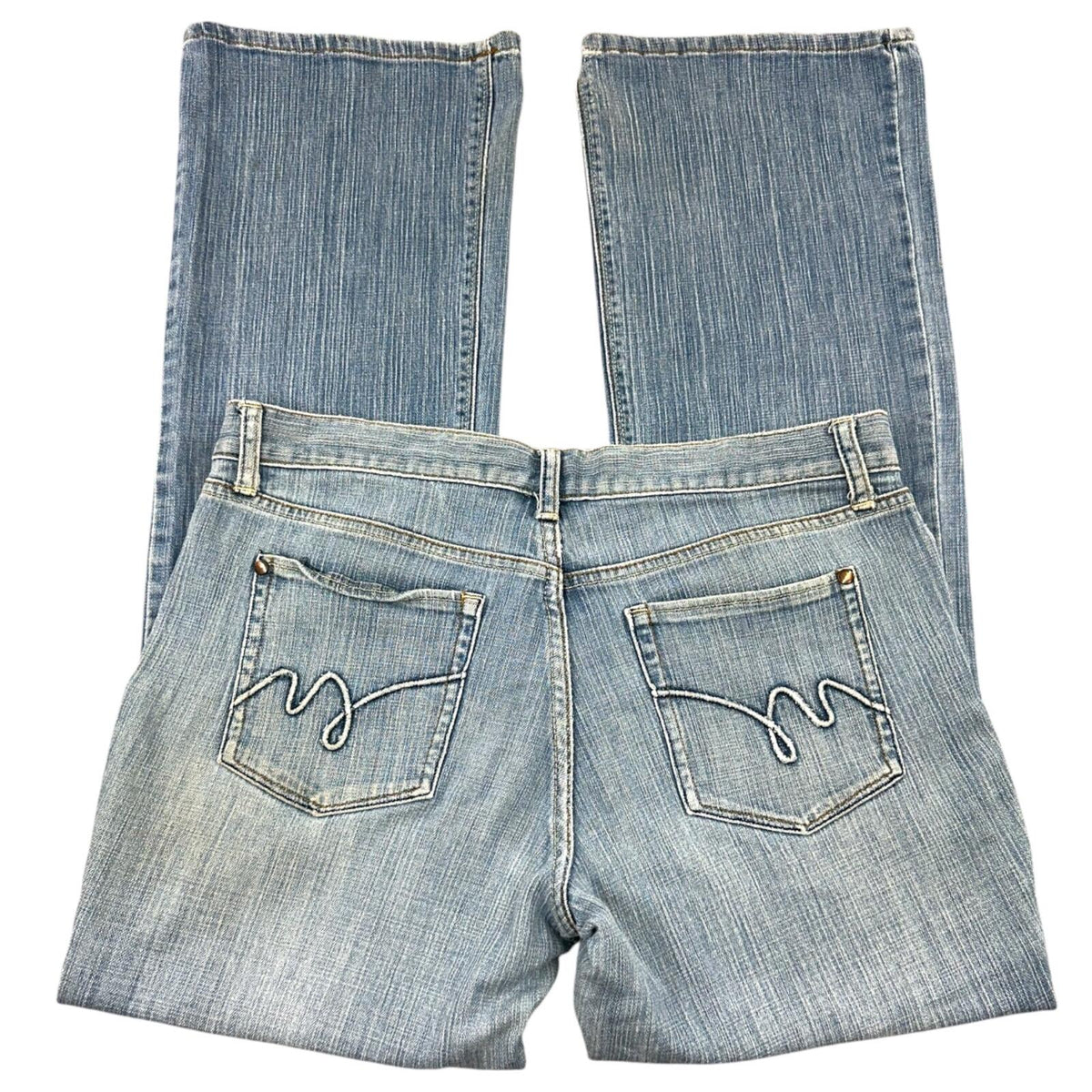 Mossimo Light Wash Y2K Bootcut Jeans with Signature M Embroidery