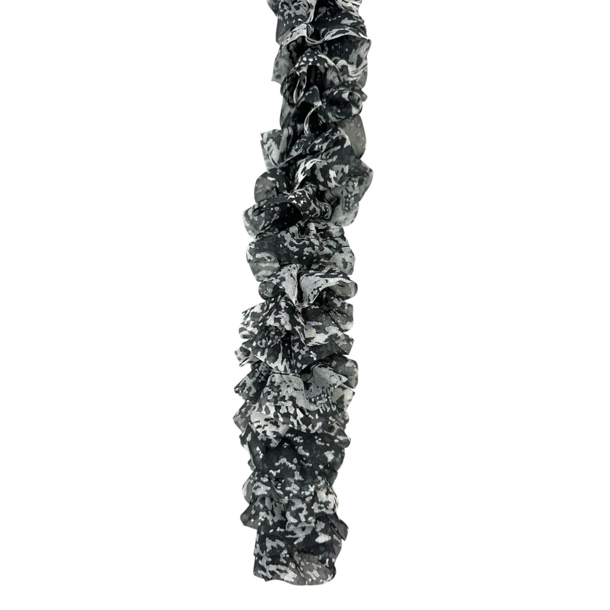 Noir Galaxy Ruffle Boa Scarf