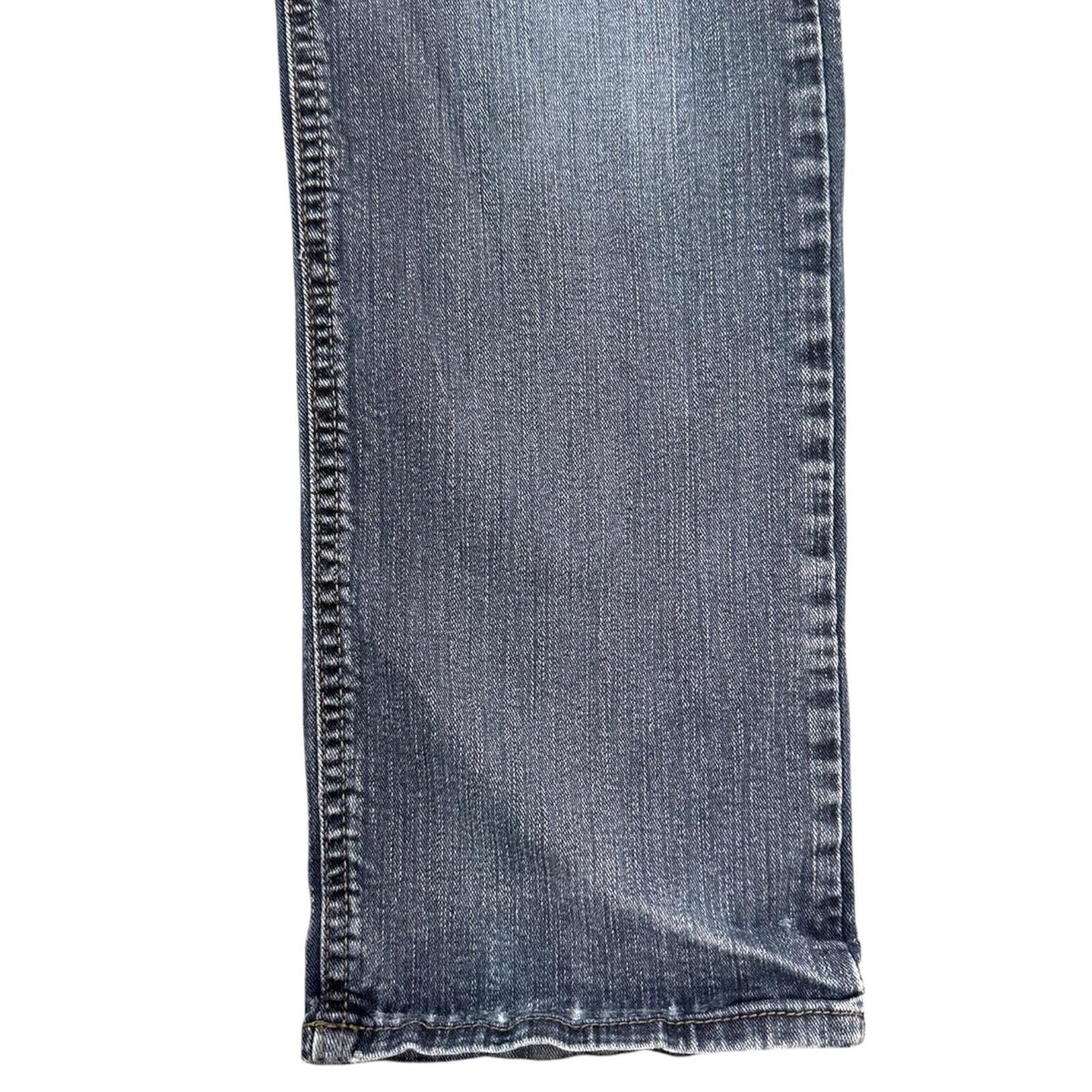 Wrangler Slim Straight Jeans Blue Mid Wash Denim Workwear Western
