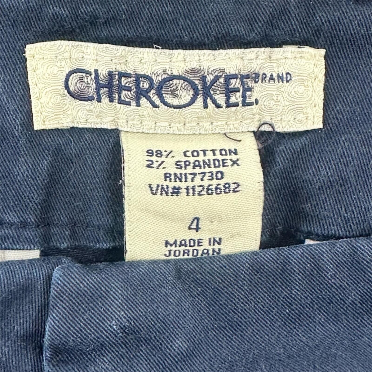 Cherokee Navy Blue Bermuda Shorts Preppy Minimalist Quiet Luxury