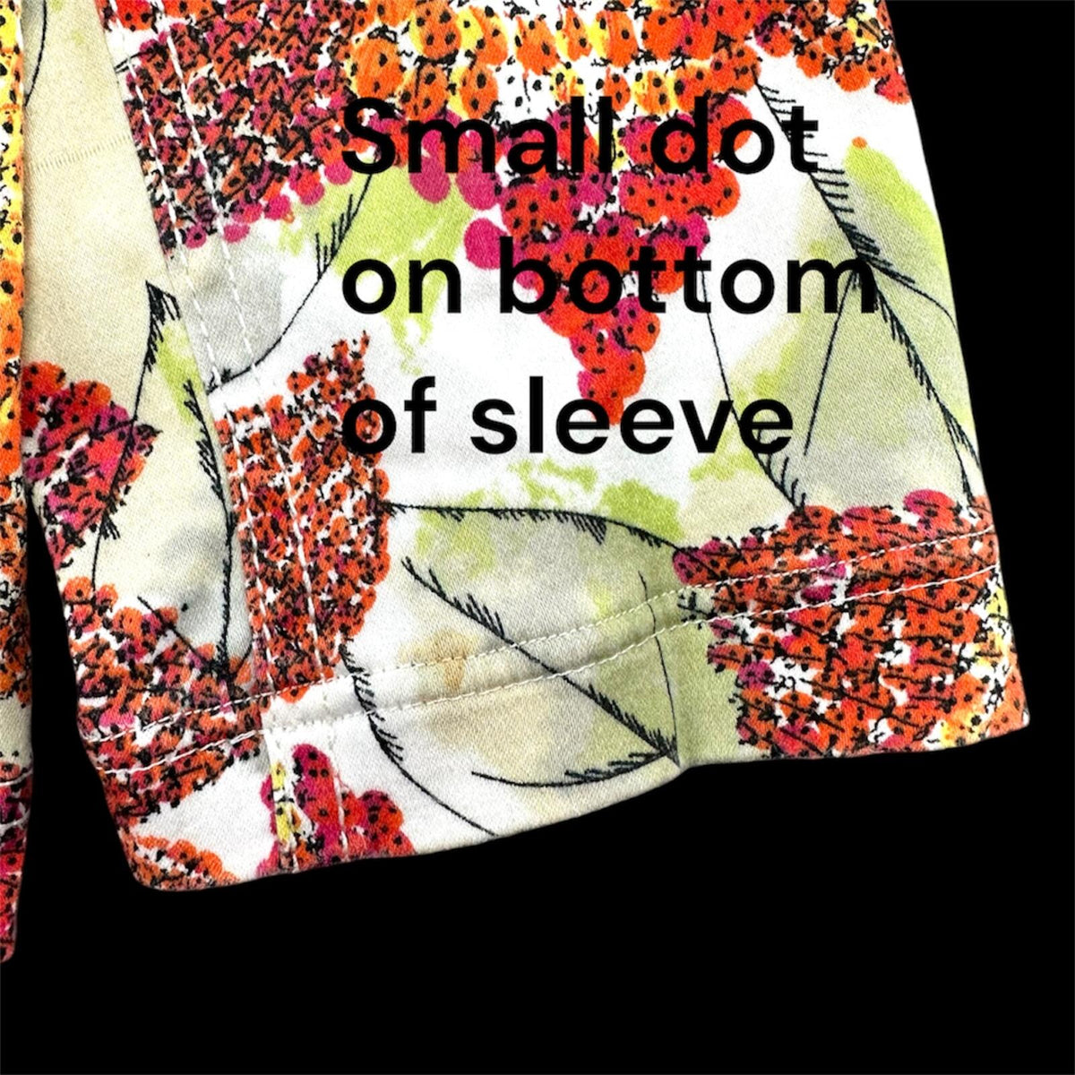 Keren Hart Floral Impressionist Print Shirt Jacket White Red