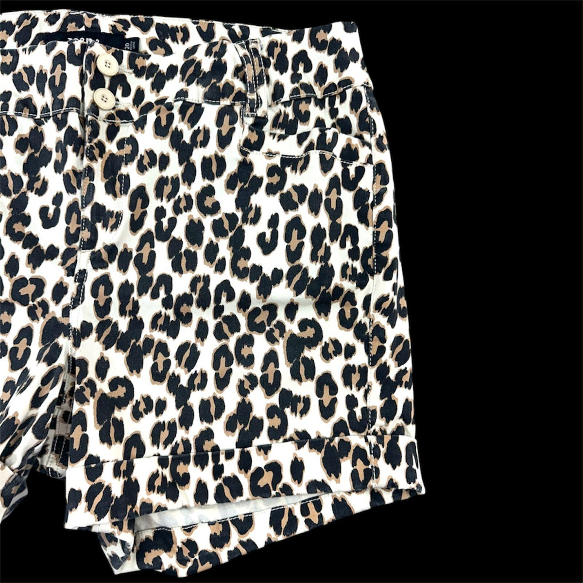 Torrid Leopard Print Denim Shorts High Rise Y2K Indie Sleaze
