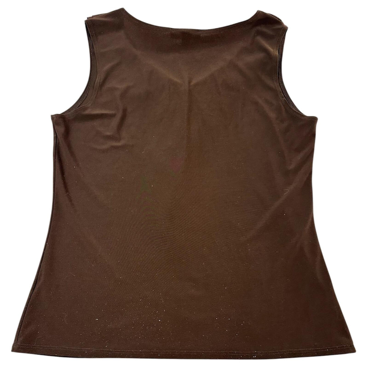 Dressbarn Chocolate Dark Academia Ruffle Blouse