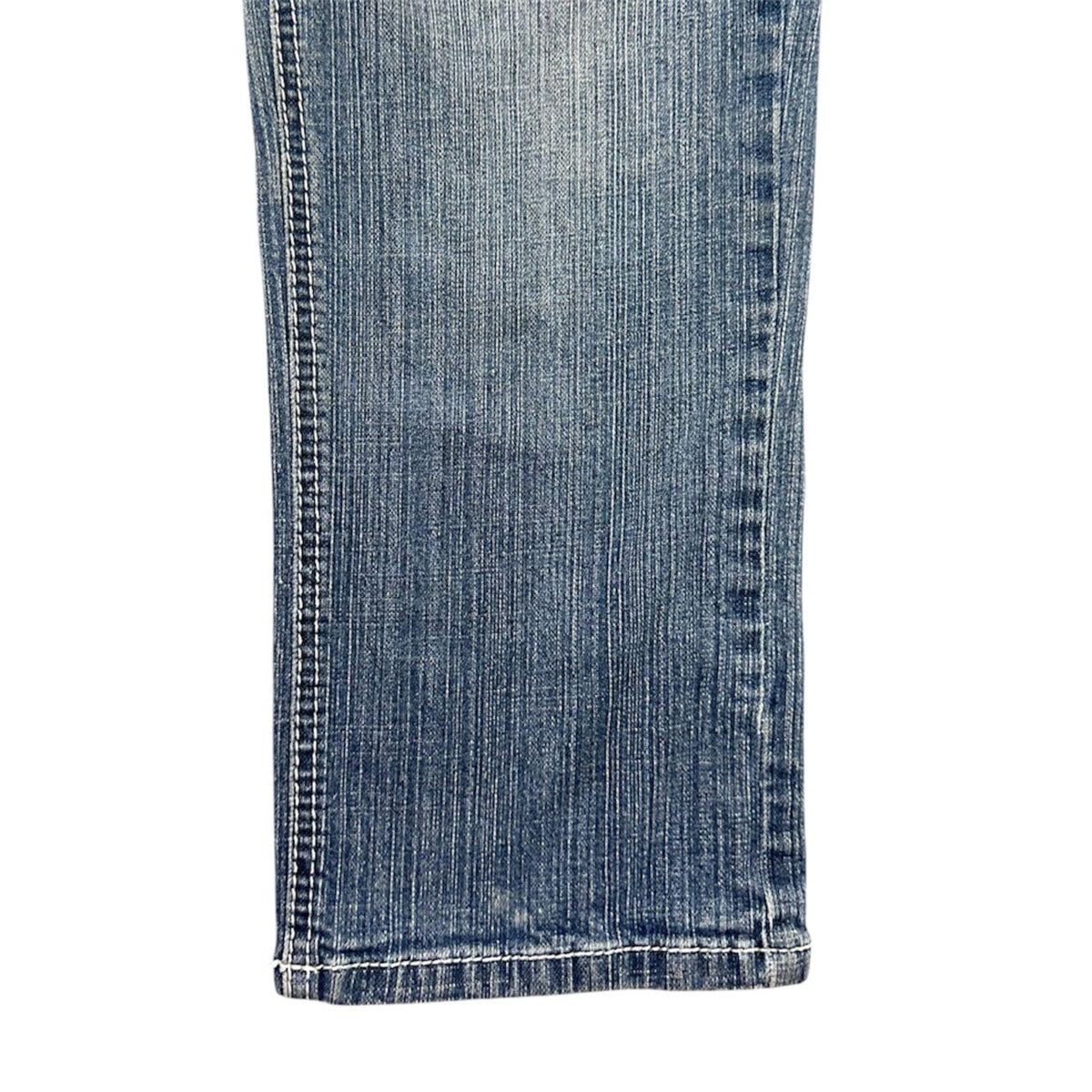 Sequin Hearts Y2K Indie Sleaze Capri Jeans Low Rise Medium Wash