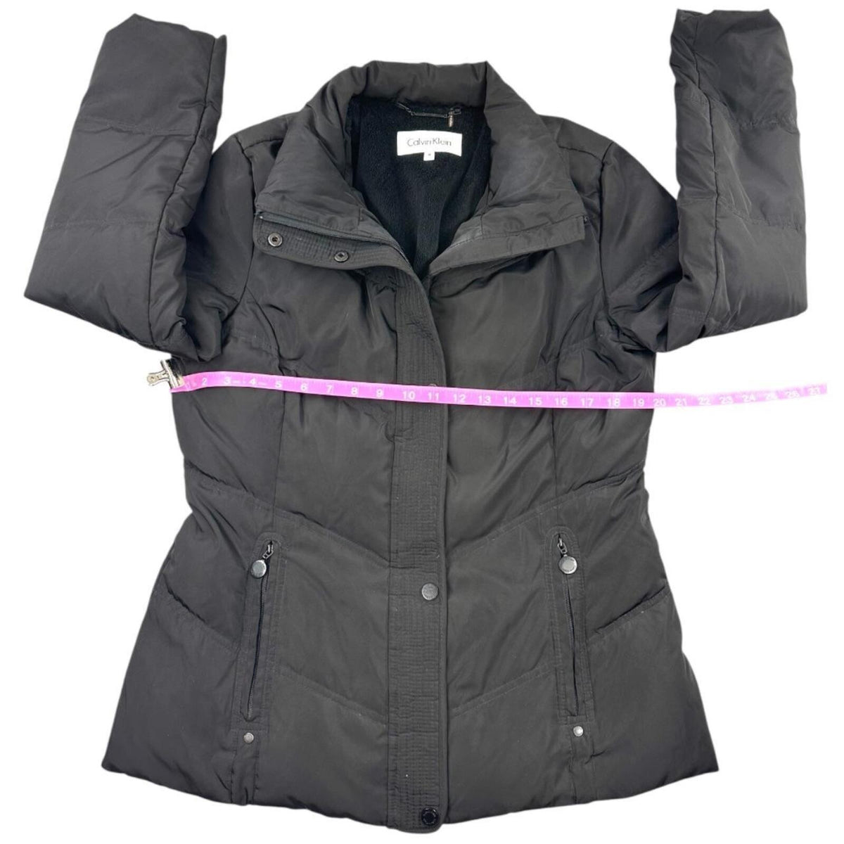 Calvin Klein Black Quilted Puffer Coat