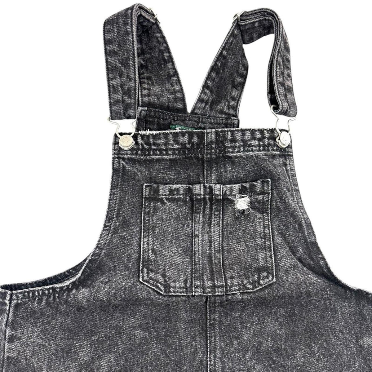 Wild Fable Black Denim Bib Skirt Acid Wash Overall Dress