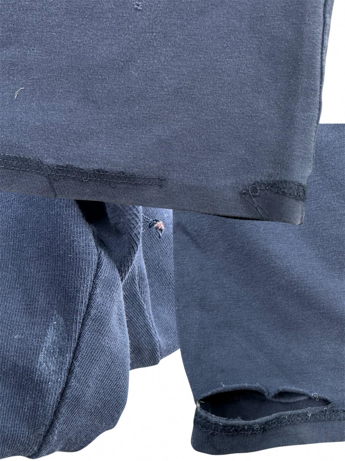 Athleta Navy Blue Flared Yoga Pants with Gray Waistband Comfortable