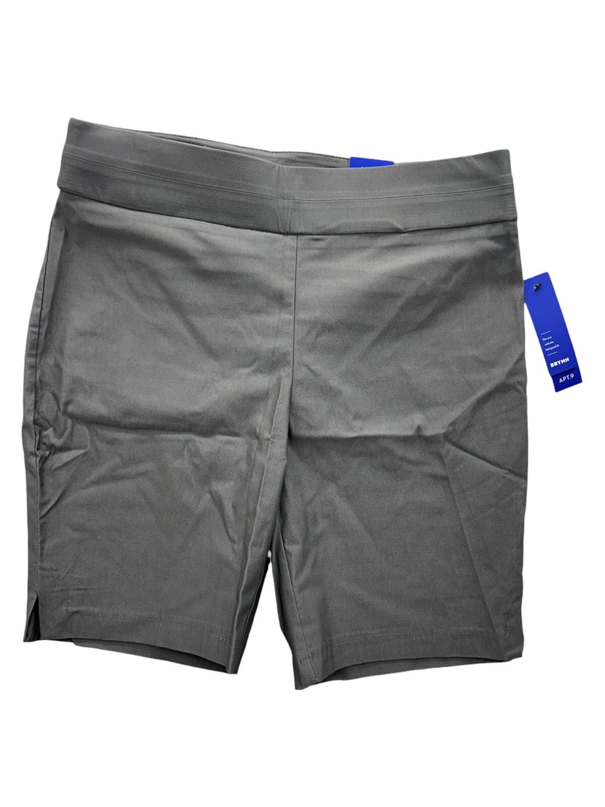 NWT APT.9 Brynn Bermuda Shorts Gray Haze Mid Rise Straight Hip Thigh