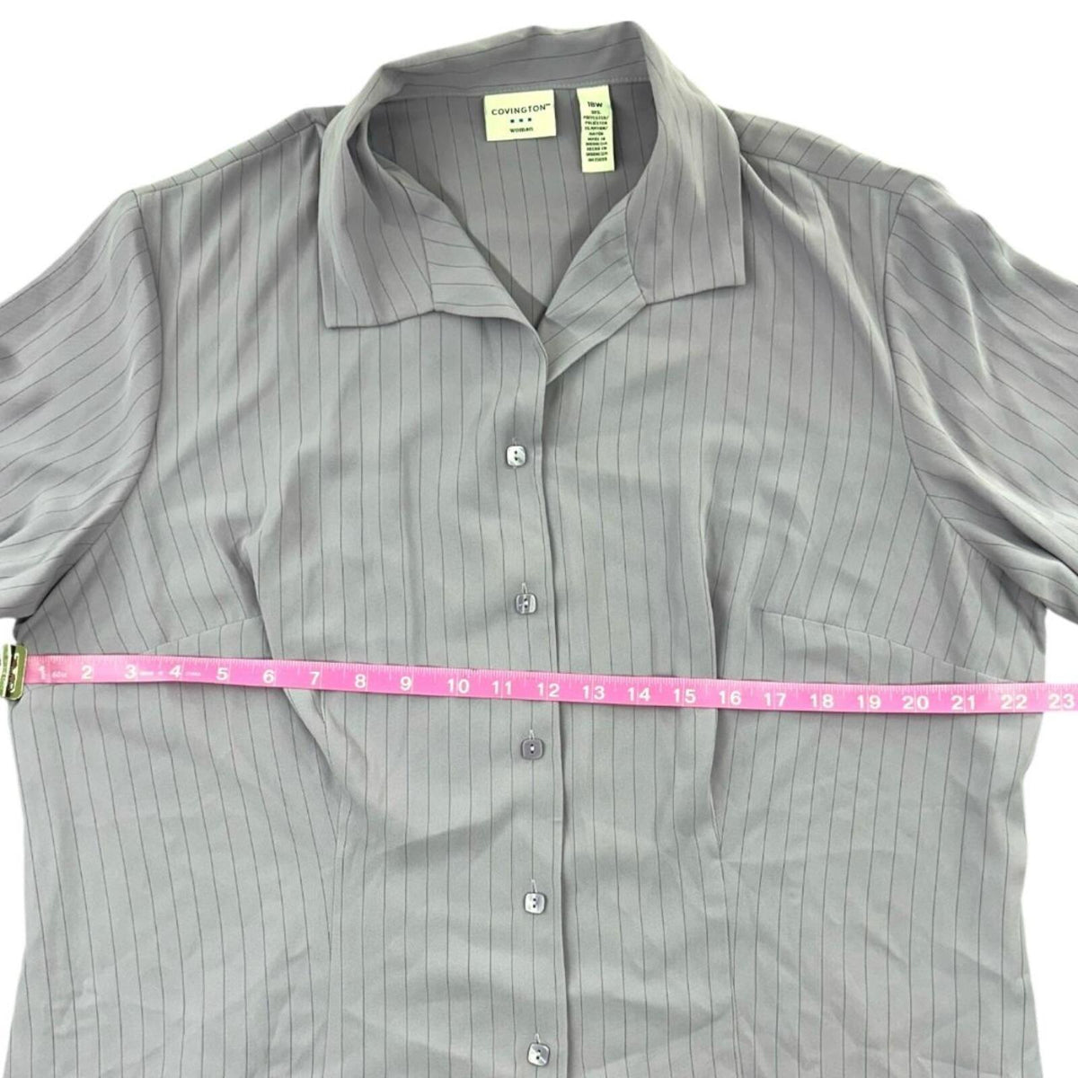 NWT Covington Lavender Pinstriped Long Sleeve Button Down Shirt