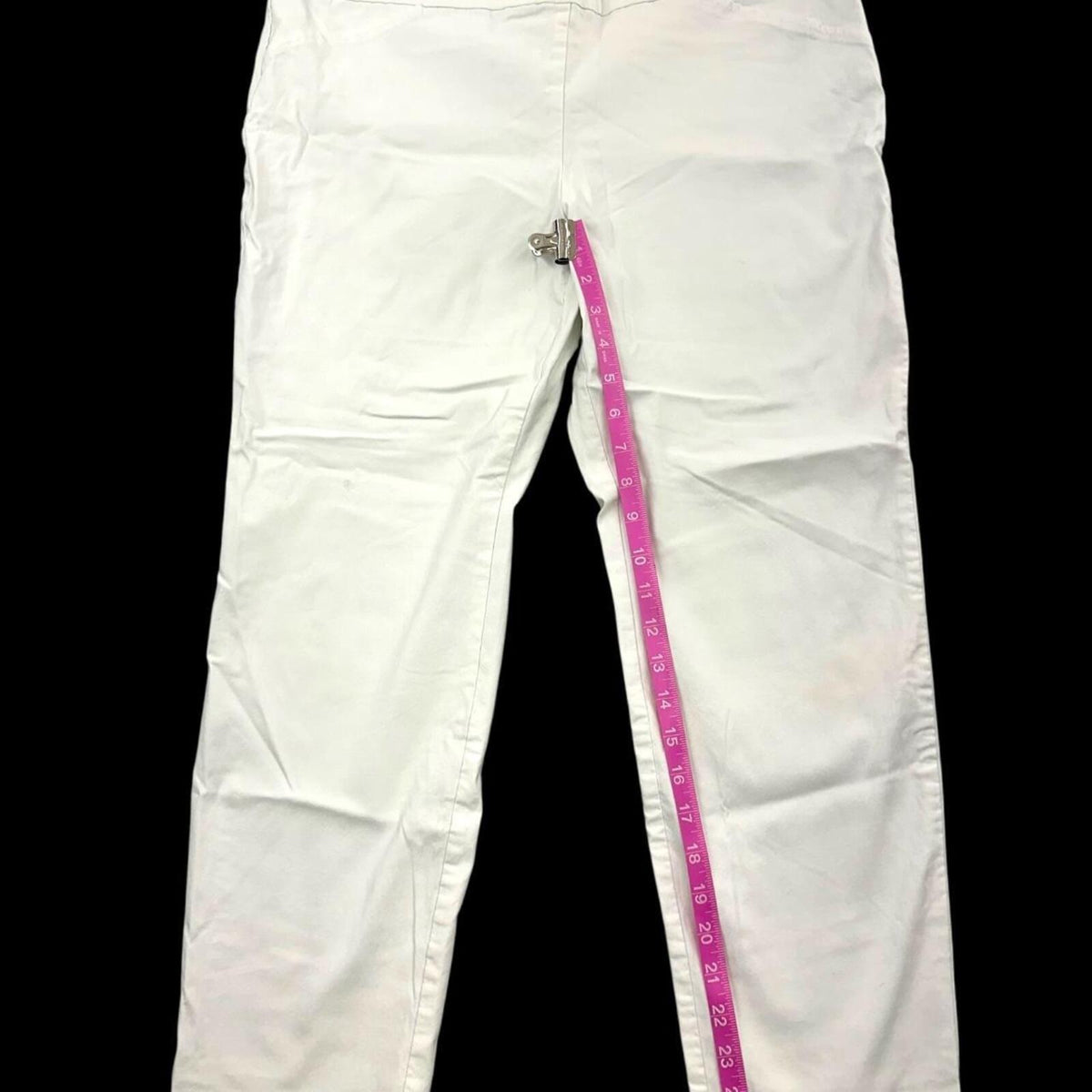 Charter Club White Ankle Pants Slim Fit